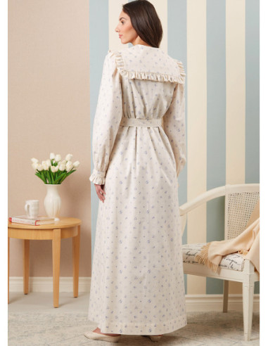 Modello di vestaglia, cintura da annodare e camicia da notte - McCall's 8381