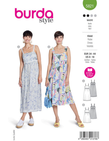 Modello di abito - Burda 5821