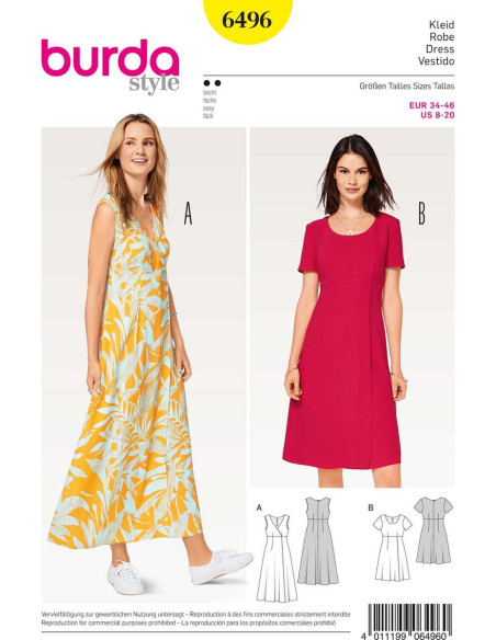 Modello di abito - Burda 6496