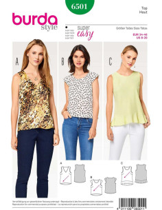 Modello di top - Burda 6501
