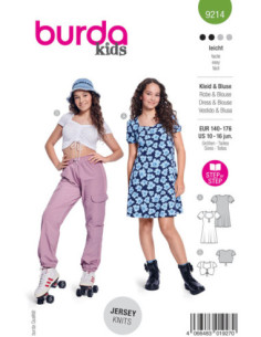 Modello di abito e top - Burda 9214 2