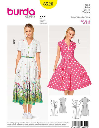 Modello di abito - Burda 6520