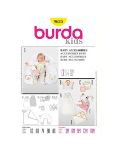 Modello di accessori per bambini - Burda 9635
