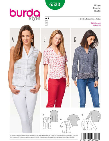 Modello di camicetta - Burda 6533