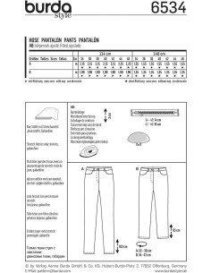 Modello di pantaloni - Burda 6534 2