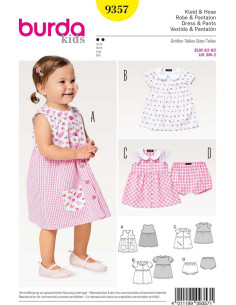 Modello di abito e pantaloni - Burda 9357