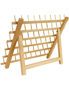 Espositore in legno per 60 rocchetti di filo 2