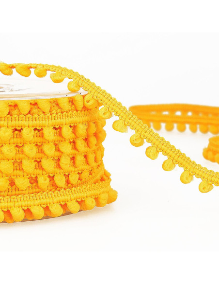 Ghirlanda mini pomponi - Giallo