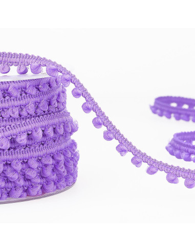 Ghirlanda mini pompon - Malva