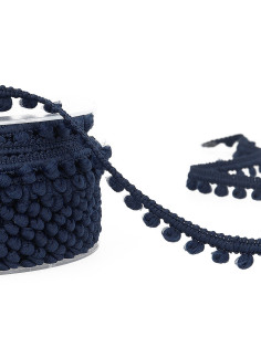 Mini pomponi a metraggio - Blu marino
