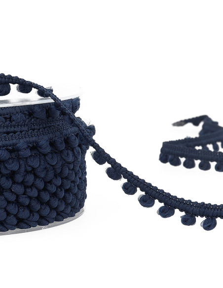 Mini pomponi a metraggio - Blu marino