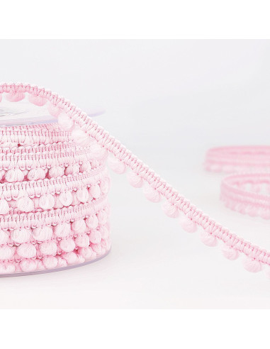 Mini pomponi a metraggio - Rosa chiaro