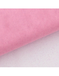 Tulle glitterato - Rosa