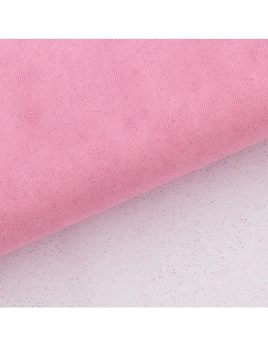 Tulle glitterato - Rosa