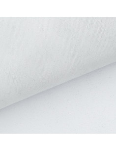 Tulle glitterato - Bianco