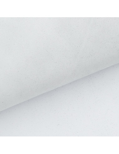 Tulle glitterato - Bianco