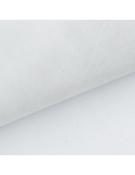 Tulle glitterato - Bianco
