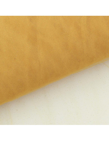 Tulle glitterato - Giallo oro