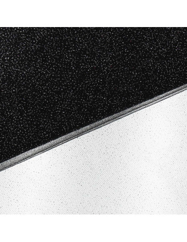 Tulle glitterato - Nero