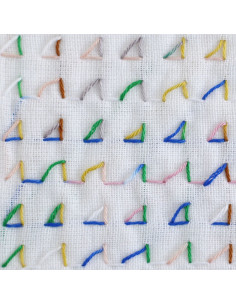 Filo sashiko Daruma Kasuri multicolore 8 colori 40 m 2