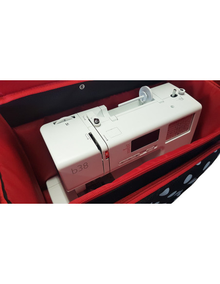 Valigia trolley per macchina da cucire - Pois