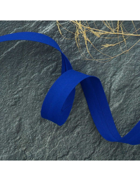 Sbieco tutto tessuto policotone - Blu reale