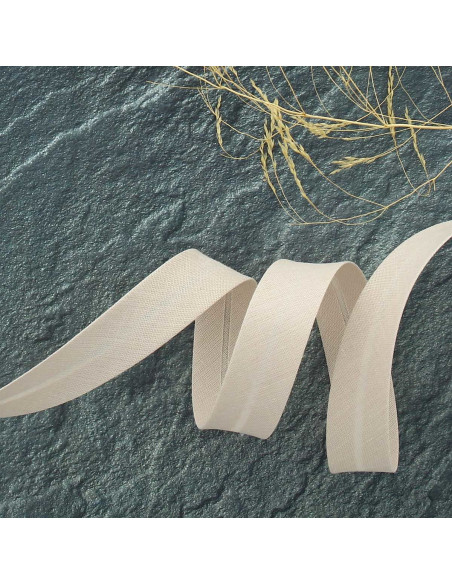 Sbieco tutto tessuto policotone - Beige