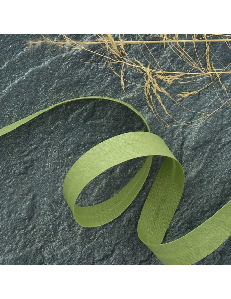 Biais tout textile polycoton - Tilleul