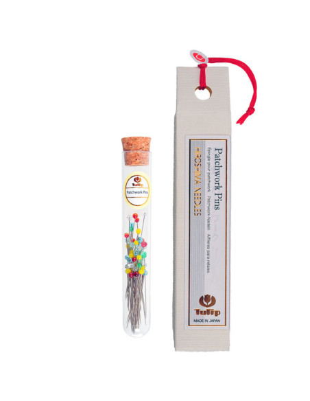 Tubo di 60 spilli patchwork Tulip