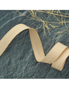 Sbieco tutto tessuto policotone - Beige cashmere