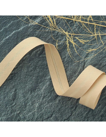 Sbieco tutto tessuto policotone - Beige cashmere