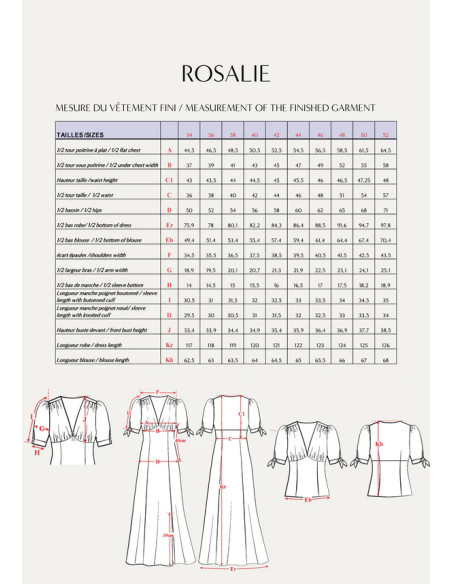 Modello di abito Rosalie - Maison Fauve