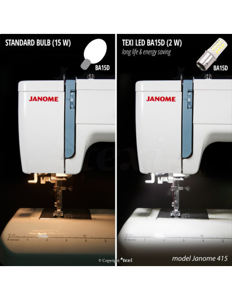 Lampadina LED a baionetta per macchina da cucire