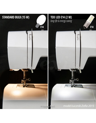 Lampadina a vite LED per macchina da cucire