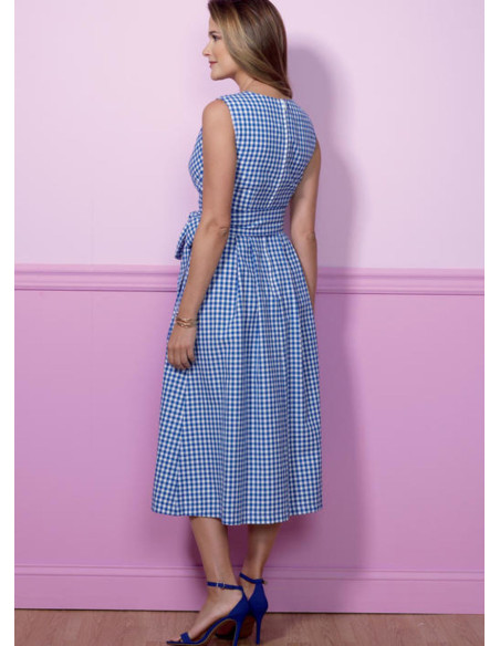 Modello di abito e cintura - Butterick 6446