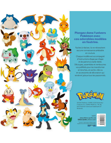 Libro Pokémon in feltro