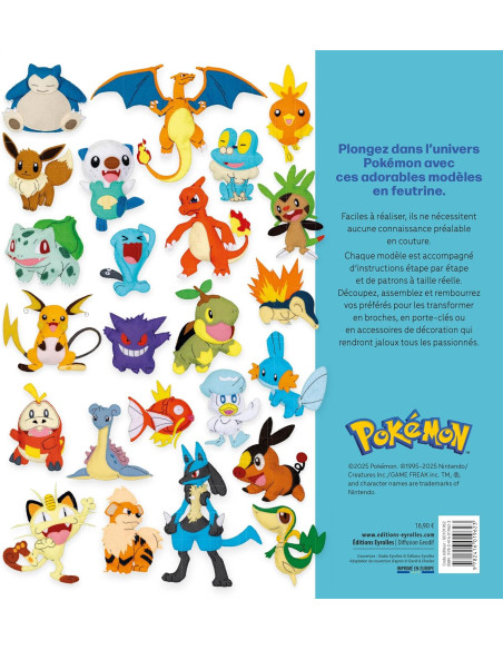 Libro Pokémon in feltro