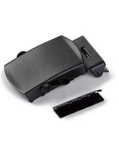 Fibbia per cintura con patta nera 30 mm 2