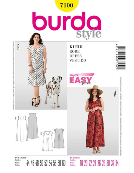 Modello di abito - Burda 7100