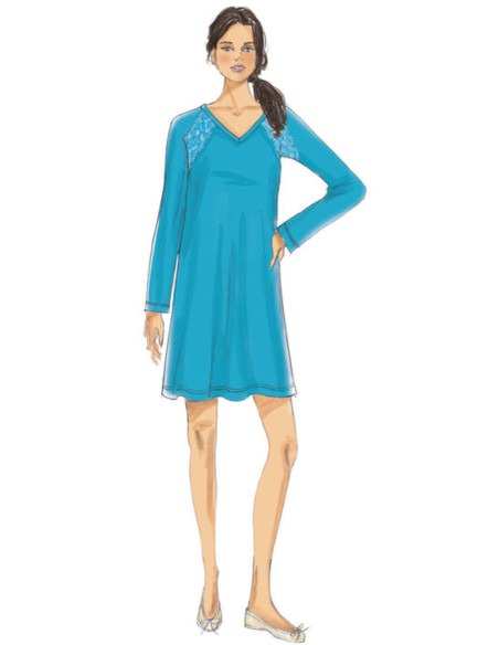 Modello di accappatoio, top, camicia da notte e pantaloni - Butterick 6428