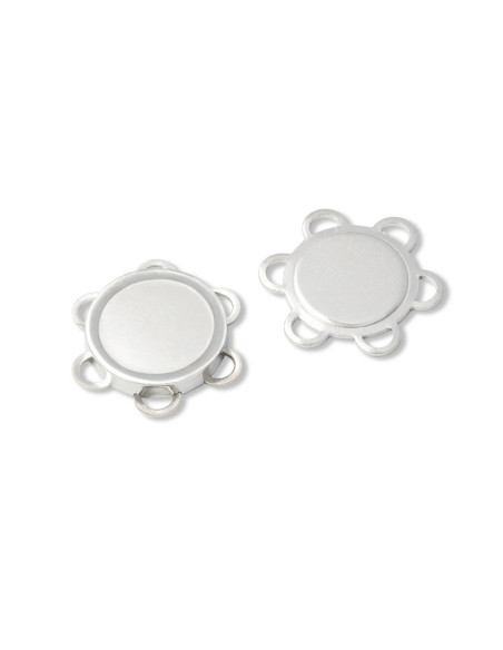 Bottoni magnetici da cucire - Argento