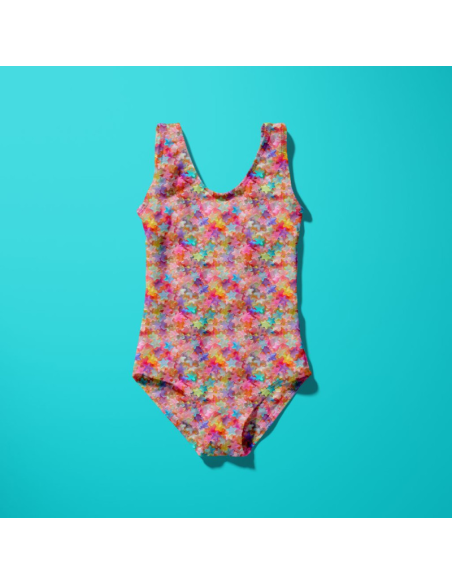 Tessuto lycra costume da bagno - Gummystar rosa e viola