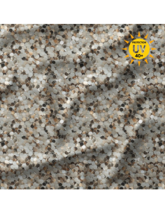 Tessuto lycra costume da bagno - Sissi grigio e oro