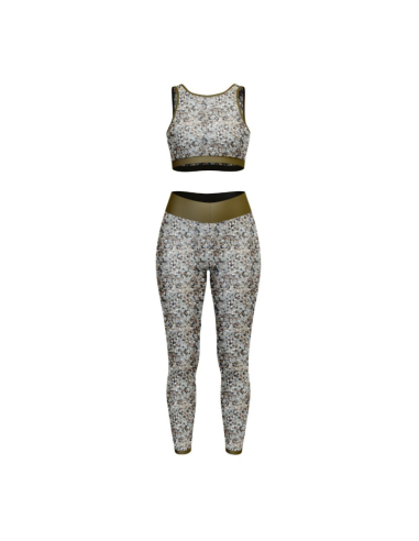 Tessuto lycra costume da bagno - Sissi grigio e oro