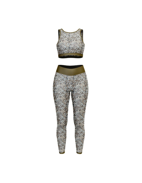 Tessuto lycra costume da bagno - Sissi grigio e oro