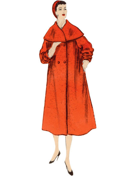 Modello di cappotto - Vogue 1977
