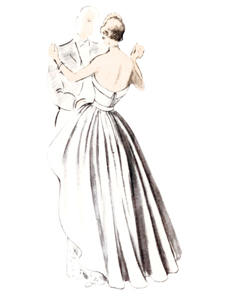 Modello di abito vintage - Vogue 1963