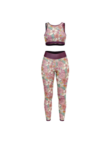 Tessuto lycra costume da bagno - William rosa e verde