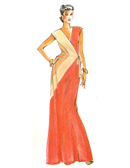 Modello di abito vintage - Vogue 2100