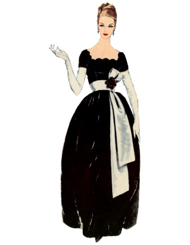 Modello di abito vintage - Vogue 2101